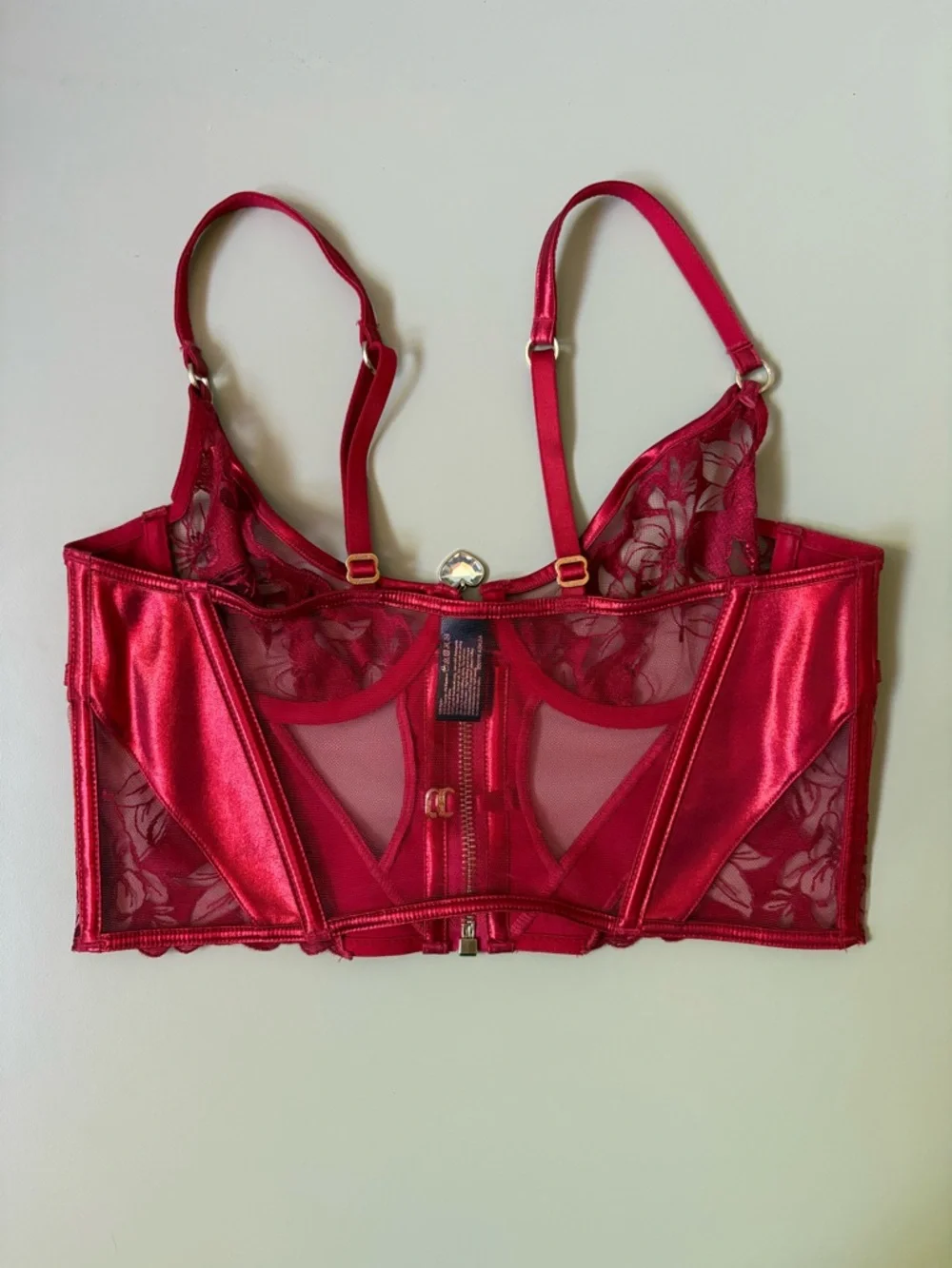 Honey Birdette Red Bustier 34C - Picture 2 of 6